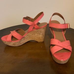 Franco Sarto Shoes - Franko Sarto watermelon colored wedges Franco Sarto Shoes - Franko Sarto watermelon colored wedges